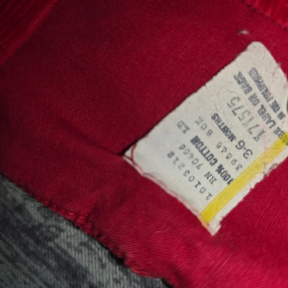 Vintage red corduroy